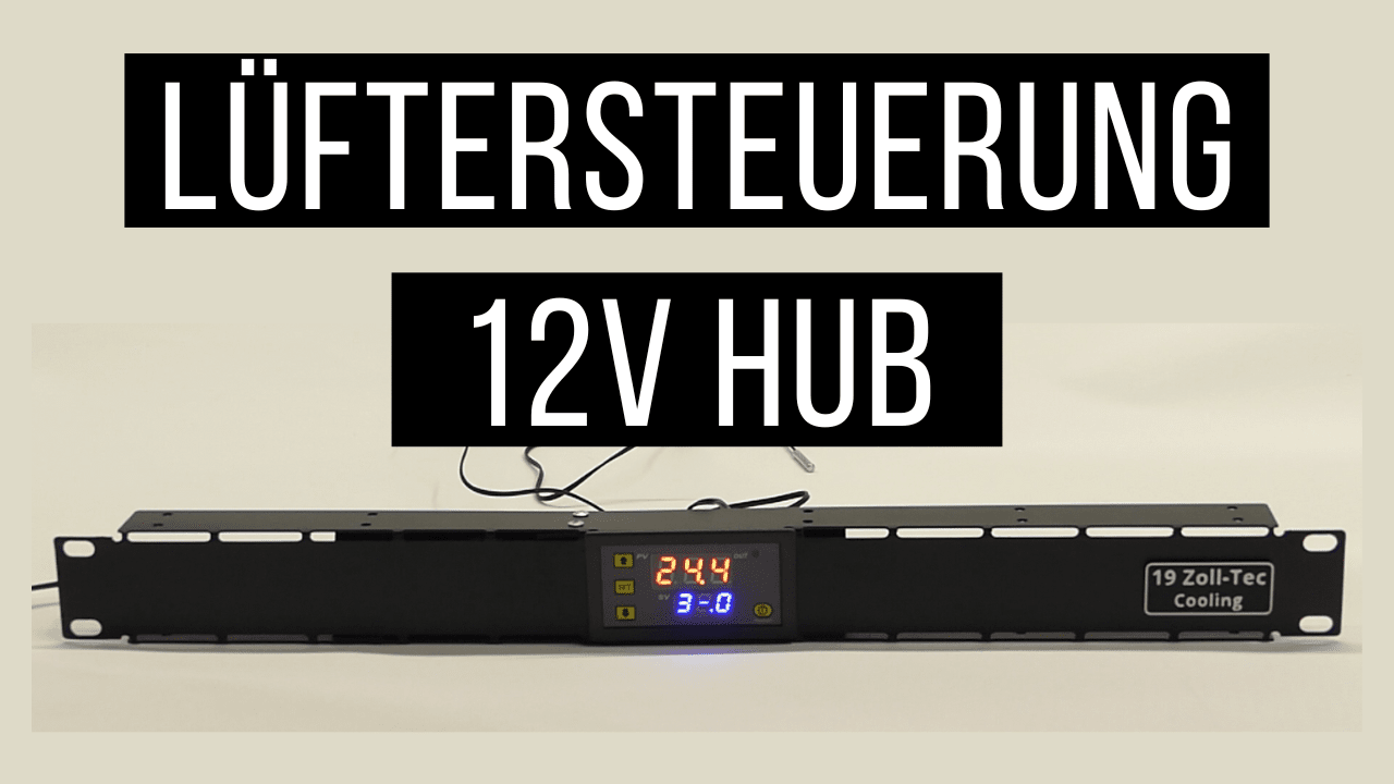 Zentrale Steuerung von mehreren 12V Lüfter